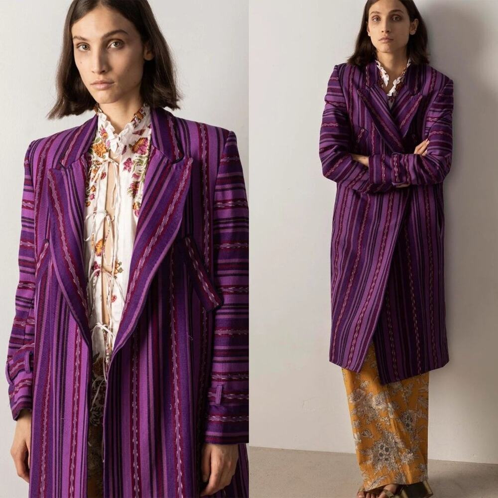 Alix of Bohemia Haze Guate Coat Purple
